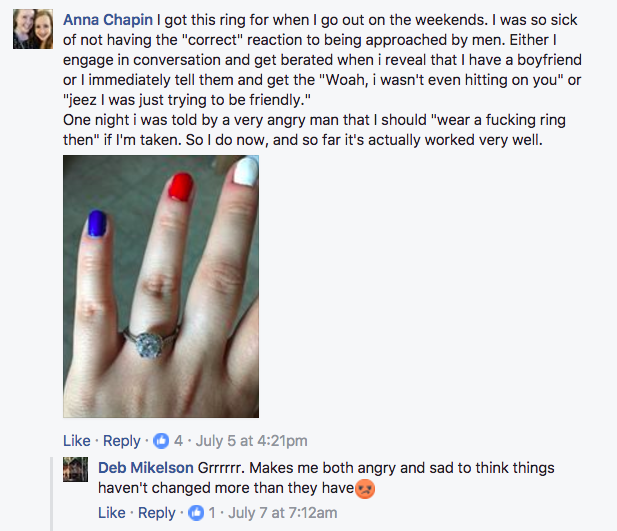Wearing a fake wedding ring on sale